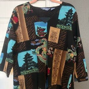 Westbound Multicolor Patterned Top